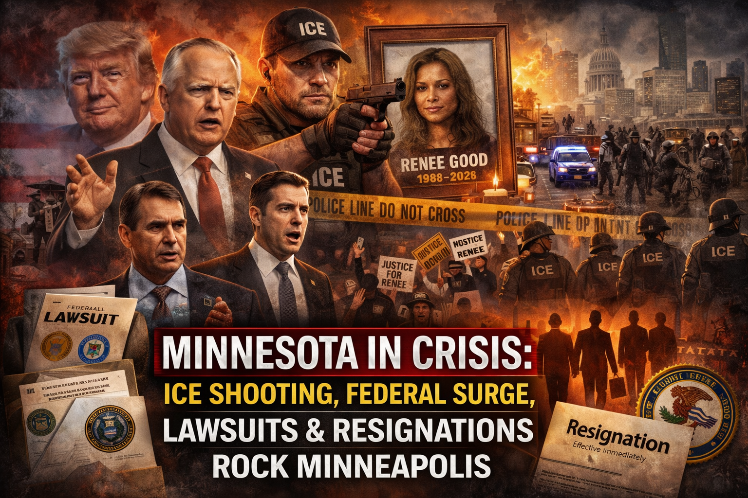 ICE Shooting, Federal Surge, Lawsuits and Resignations Rock Minneapolis