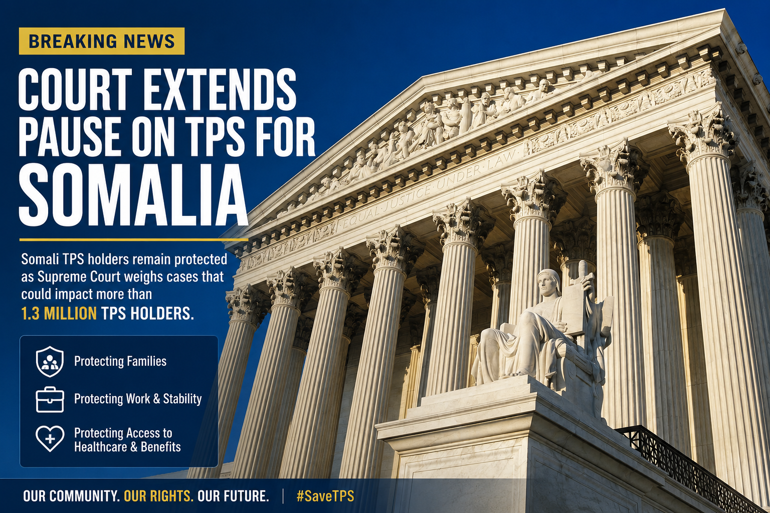 Somali TPS Holders Win Temporary Relief as Federal Court Extends Protections