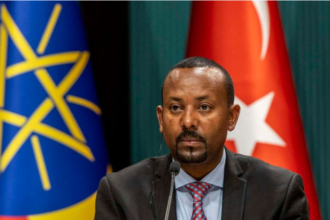 Ethiopia's Prime Minister Ahmed Abiy at a past event. Seven Ethiopian armed groups have formed an alliance aimed at overthrowing Abiy’s government.